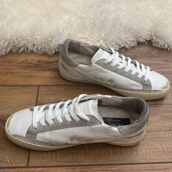 Golden Goose SUPERSTAR rare ripped off star with white leather and suede… - Picture 3 of 9